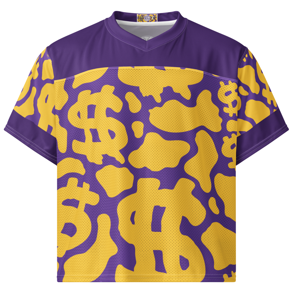 CA$H COW FOOTBALL JERSEY - ROYAL COW