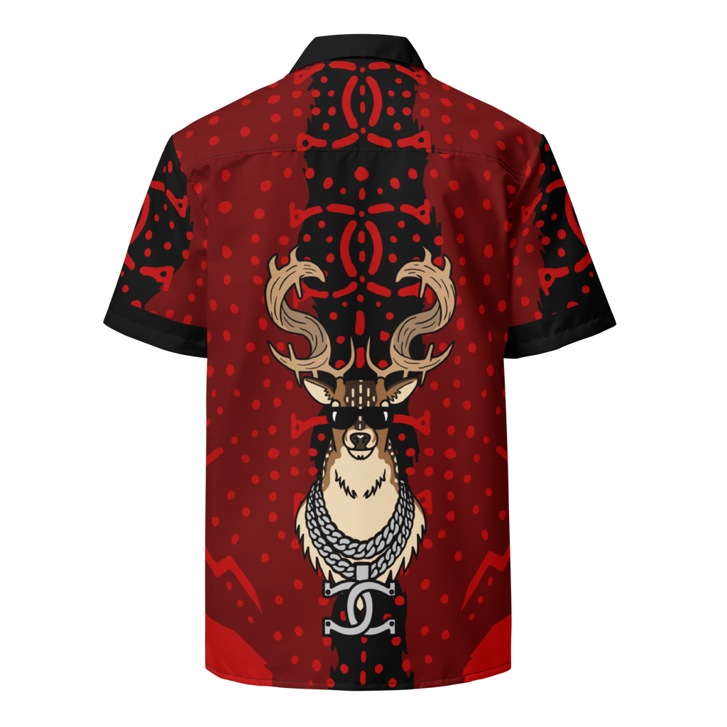 QUICK BUCK BUTTON UP - RED