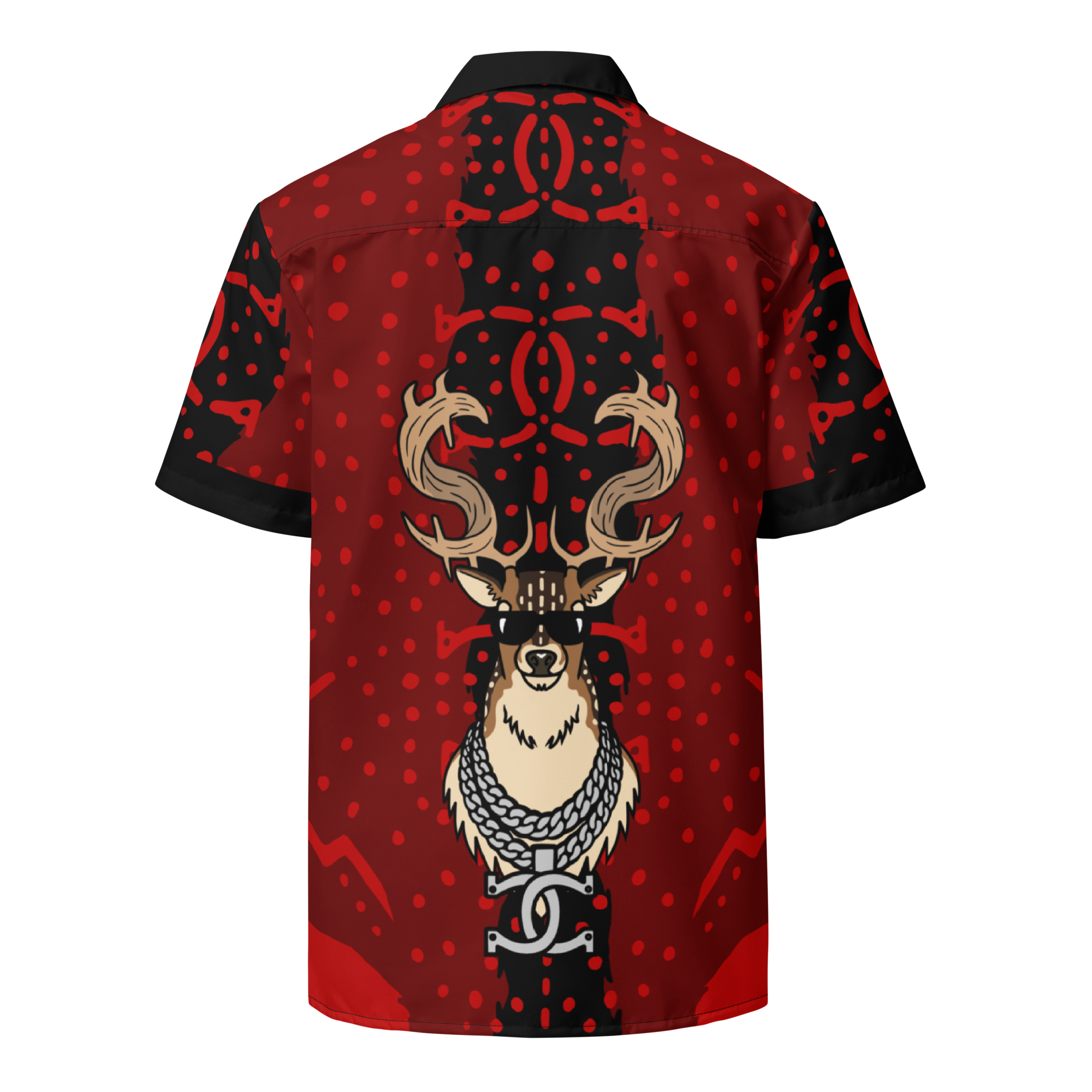 QUICK BUCK BUTTON UP - RED