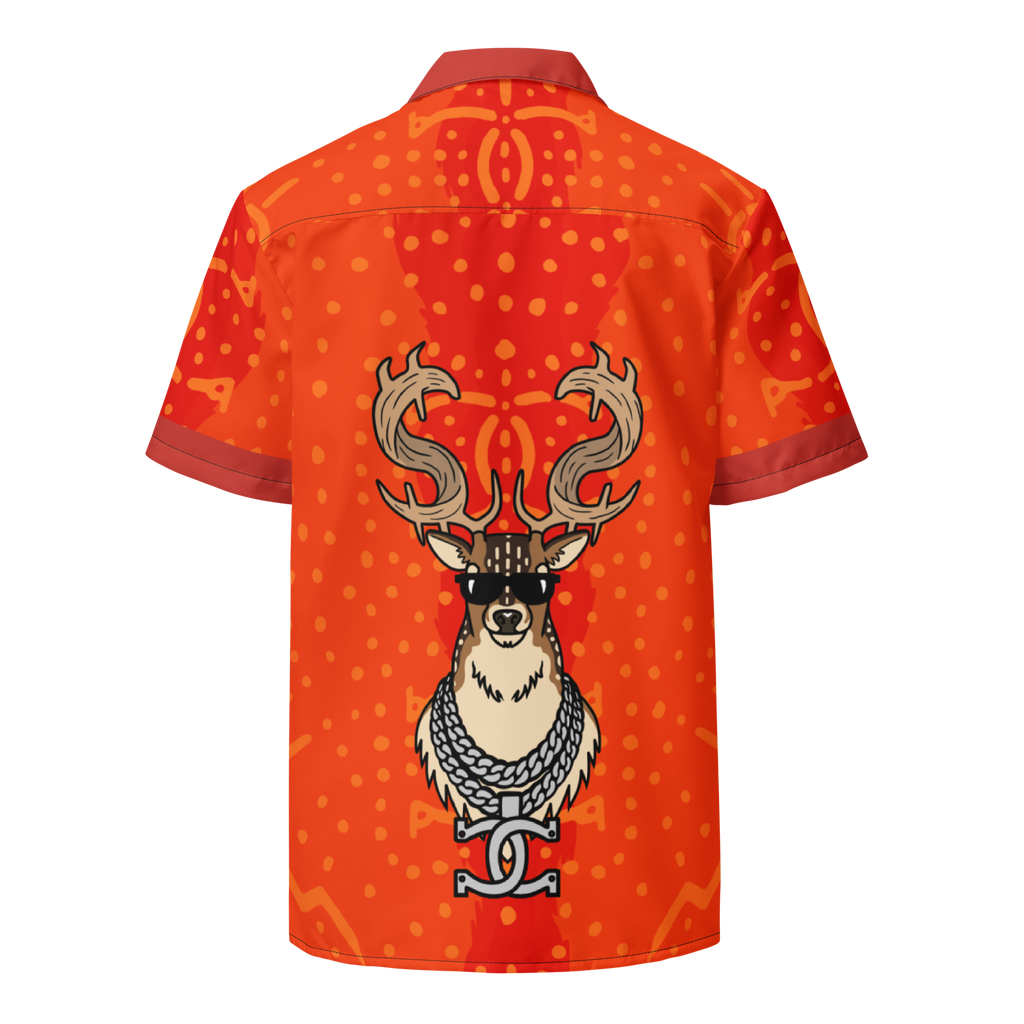 QUICK BUCK BUTTON UP - ORANGE