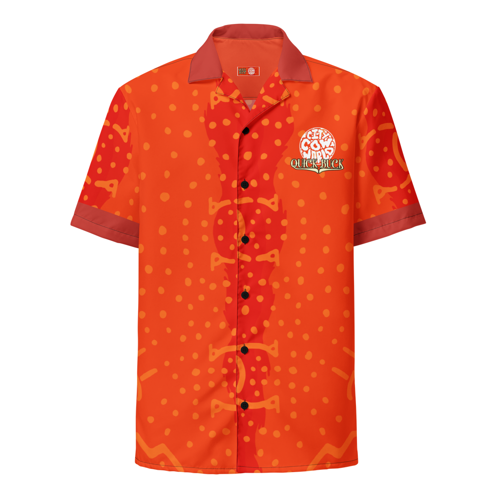 QUICK BUCK BUTTON UP - ORANGE