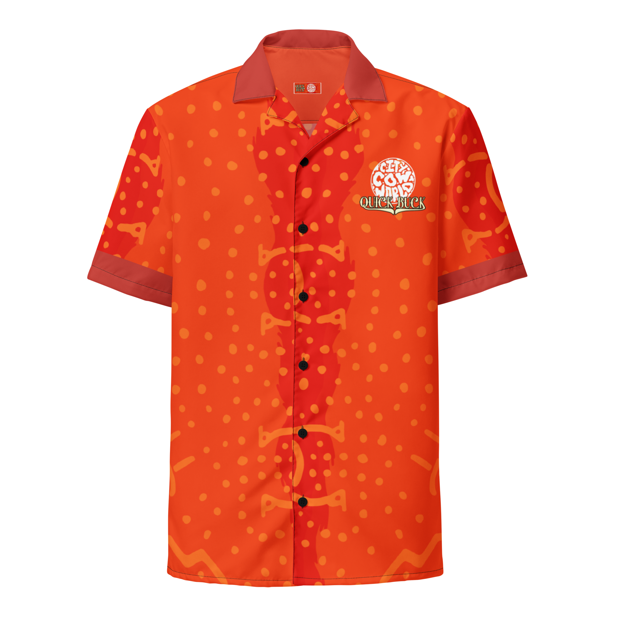 QUICK BUCK BUTTON UP - ORANGE