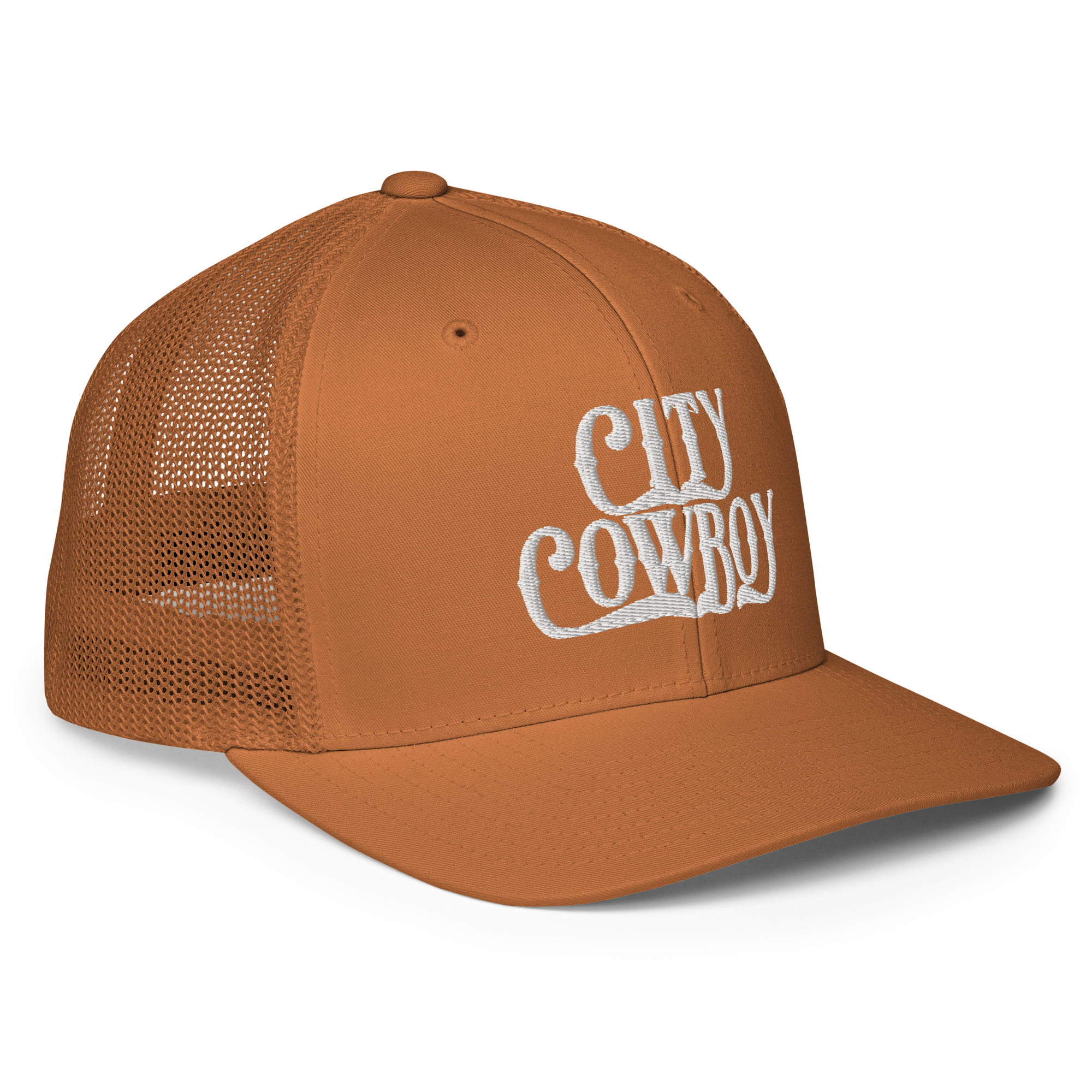 City Cowboy Trucker Cap - WHITE LETTERS