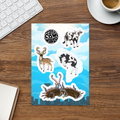CITY COW WORLD MASCOT STICKER SHEET 1