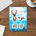 CITY COW WORLD MASCOT STICKER SHEET 2