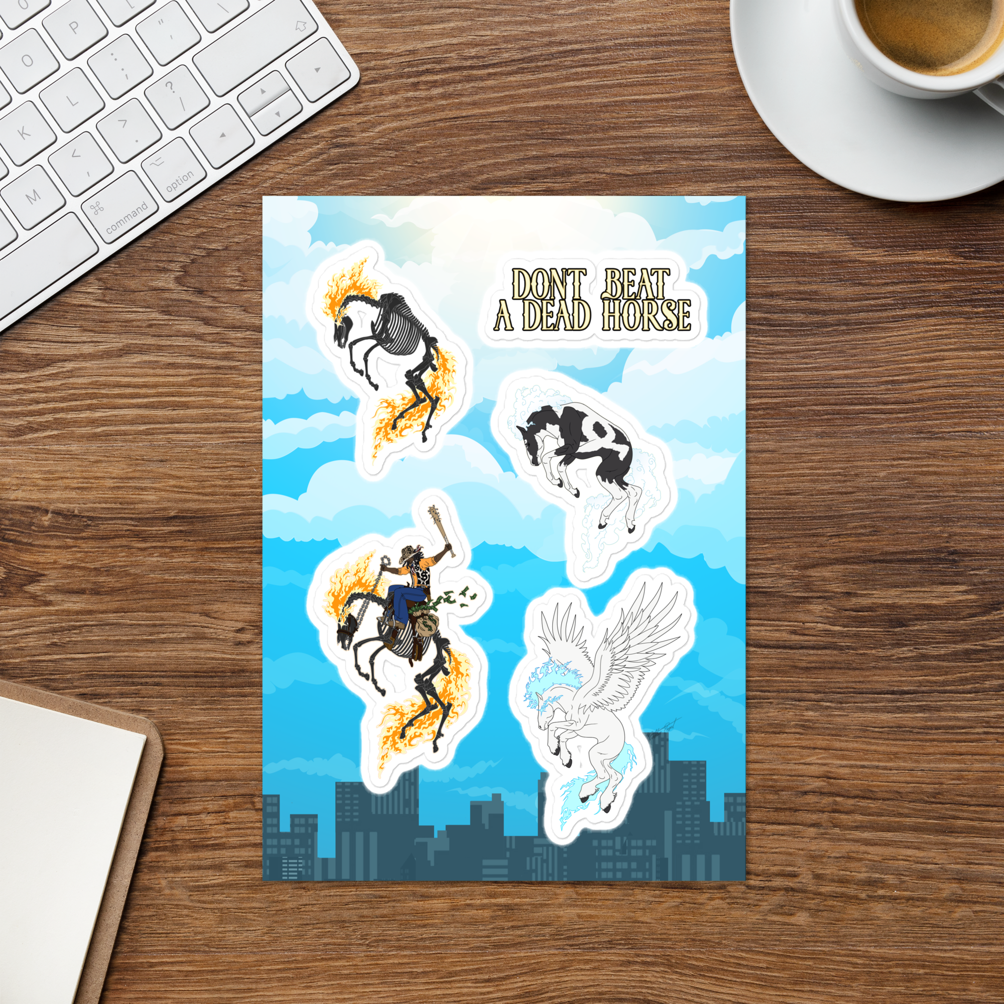 CITY COW WORLD MASCOT STICKER SHEET 3